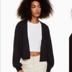 Wilfred Free Unwind Waist Cardigan Merino Wool Black Women’s Size Large